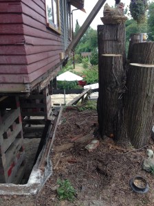 Front porch from the Driveway