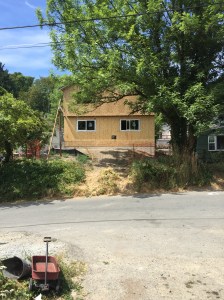 New construction across the street.